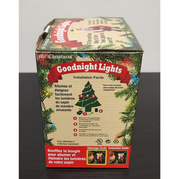 Mr Christmas "Goodnight Lights" Mouse w Candle Light Ornament - Picture 4 of 5